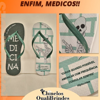 Chinelos Personalizados - Formatura Medicina