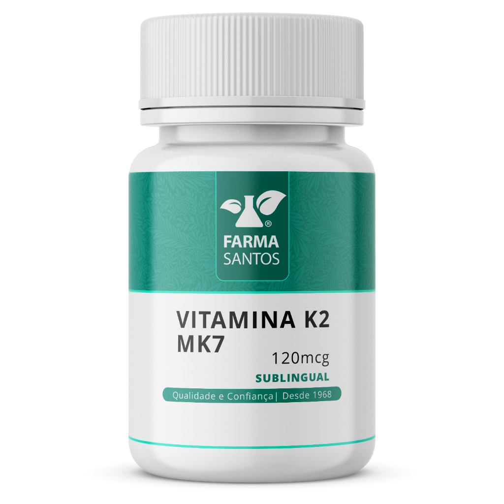 Vitamina K2 Mk7 120mcg 120 Cápsulas Sublingual