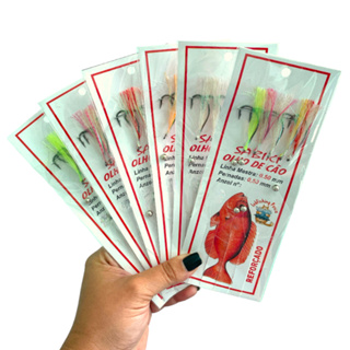 Sabiki (Anzol) Para Pesca Olho de Cão Lekfishing Pesca Penacho em Oferta na Shopee