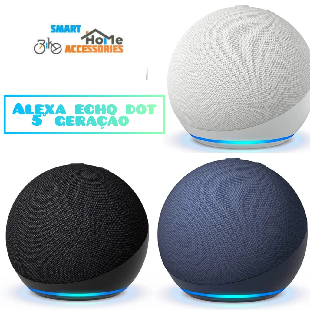 Smart Speaker Amazon Echo Dot 5 - Alexa (5ª Geração) Novo Lançamento-- Original