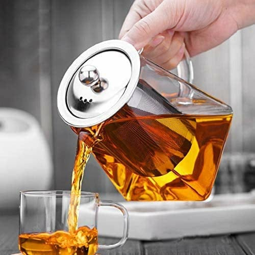 Chaleira Bule Jarra De Vidro Café Chá Mesa 550ml Zkw8015