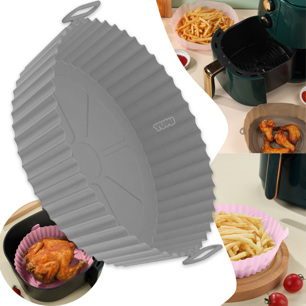 A Melhor Forma de Silicone Flexível para Fritadeira Air Fryer Forno e Microondas Lavável Grossa 80g + Resistente + Durável em Oferta na Shopee