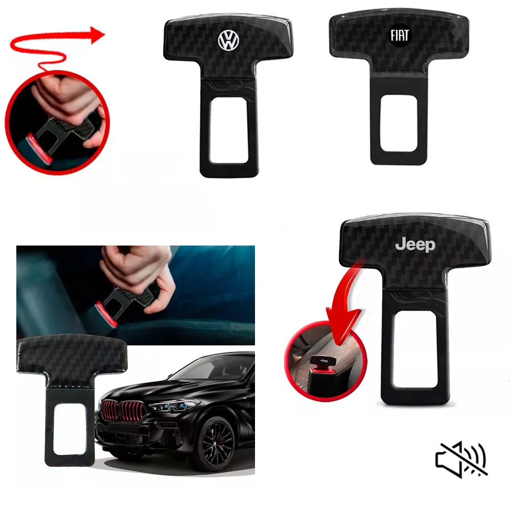 Fivela Lingueta Cinto Segurança Anti Alarme Acessórios Compatível com Amarok Tcross Taos Virtus Cronos Argo Strada Universal