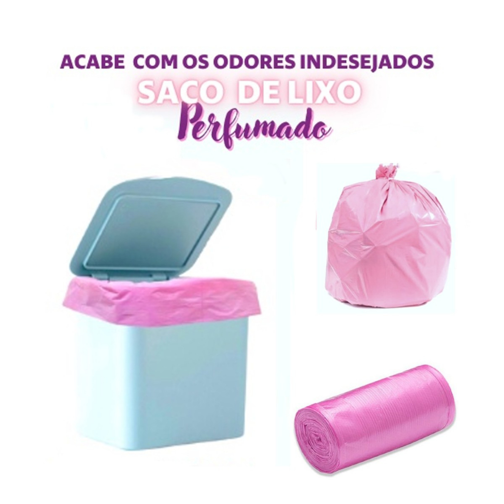 Saco de Lixo Perfumado Pia Banheiro Anti Odores Lavanda Escolha o seu!
