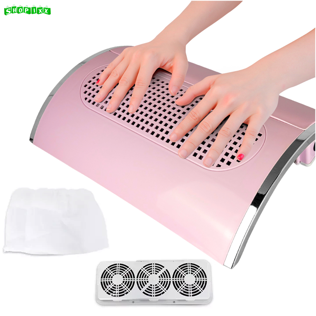 Coletor Sugador Aspirador de Pó De Unhas 3 Coolers Manicure Profissional 110V/220v