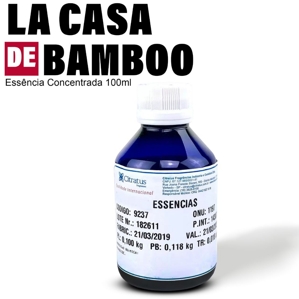 La Casa de Bamboo Essência Concentrada Citratus 100g em Oferta na Shopee
