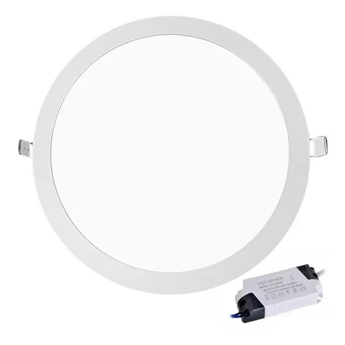 Painel Plafon Embutir Redondo Led 18w Bivolt 22x22 Oferta