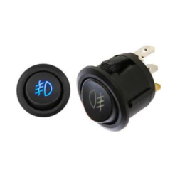 Botão Farol Milha Universal Redondo 3T 20A - Azul