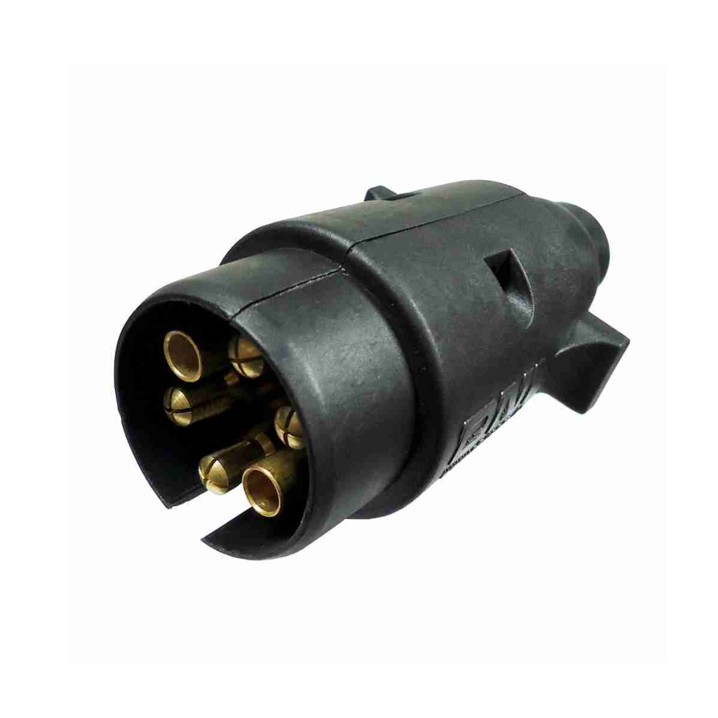 Tomada Macho Carreta Carretinha Reboque Engate 6 Pinos em Oferta na Shopee