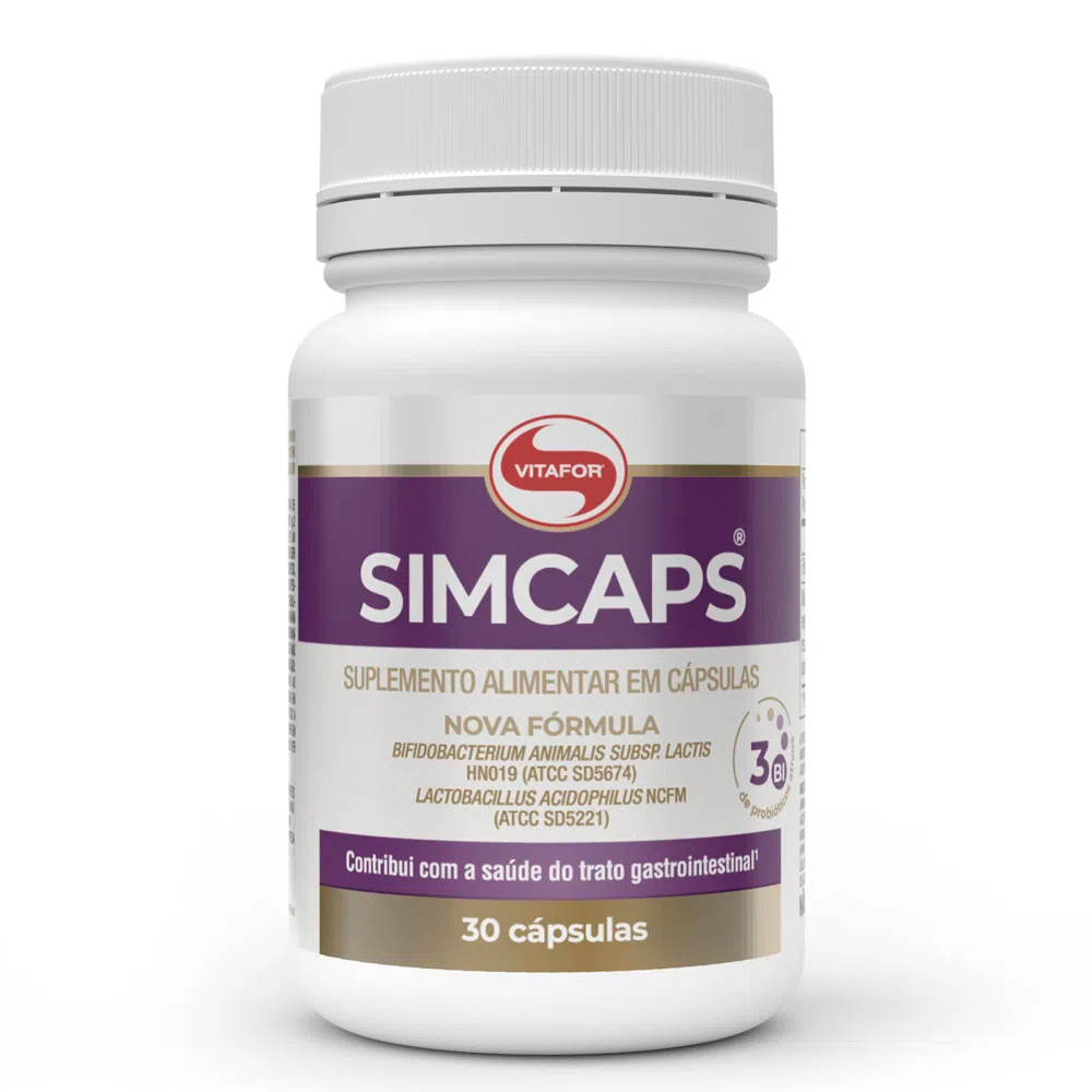 Simcaps 30 Cápsulas Vitafor - Probiótico - Health