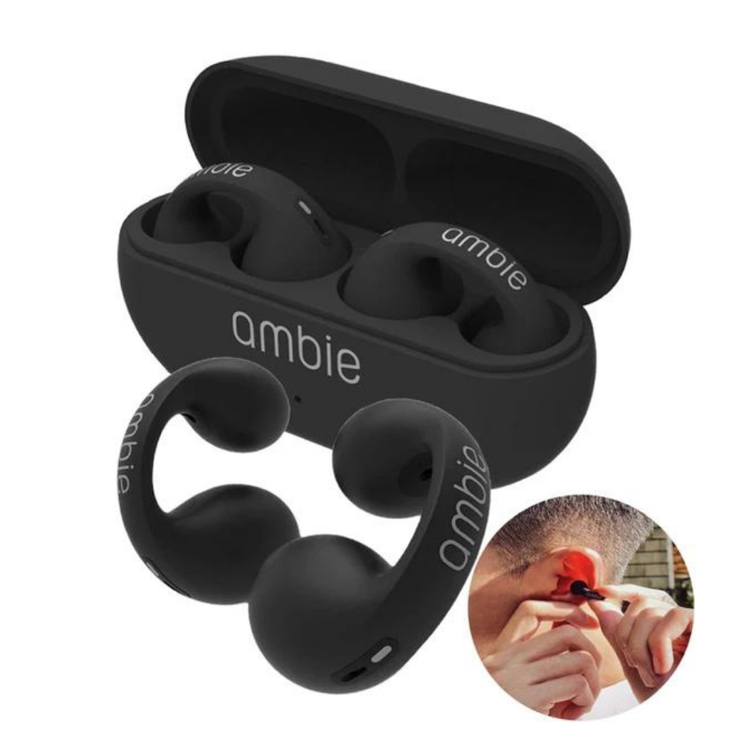Fone de Ouvido Sem Fio Esporte Gancho Earcuffs Bluetooth 5.3 Tws Ambie em Oferta na Shopee
