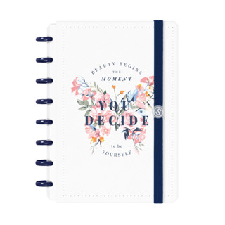 Caderno De Disco Capa Dura ISCOOL Inteligente 80 Folhas Butterfly