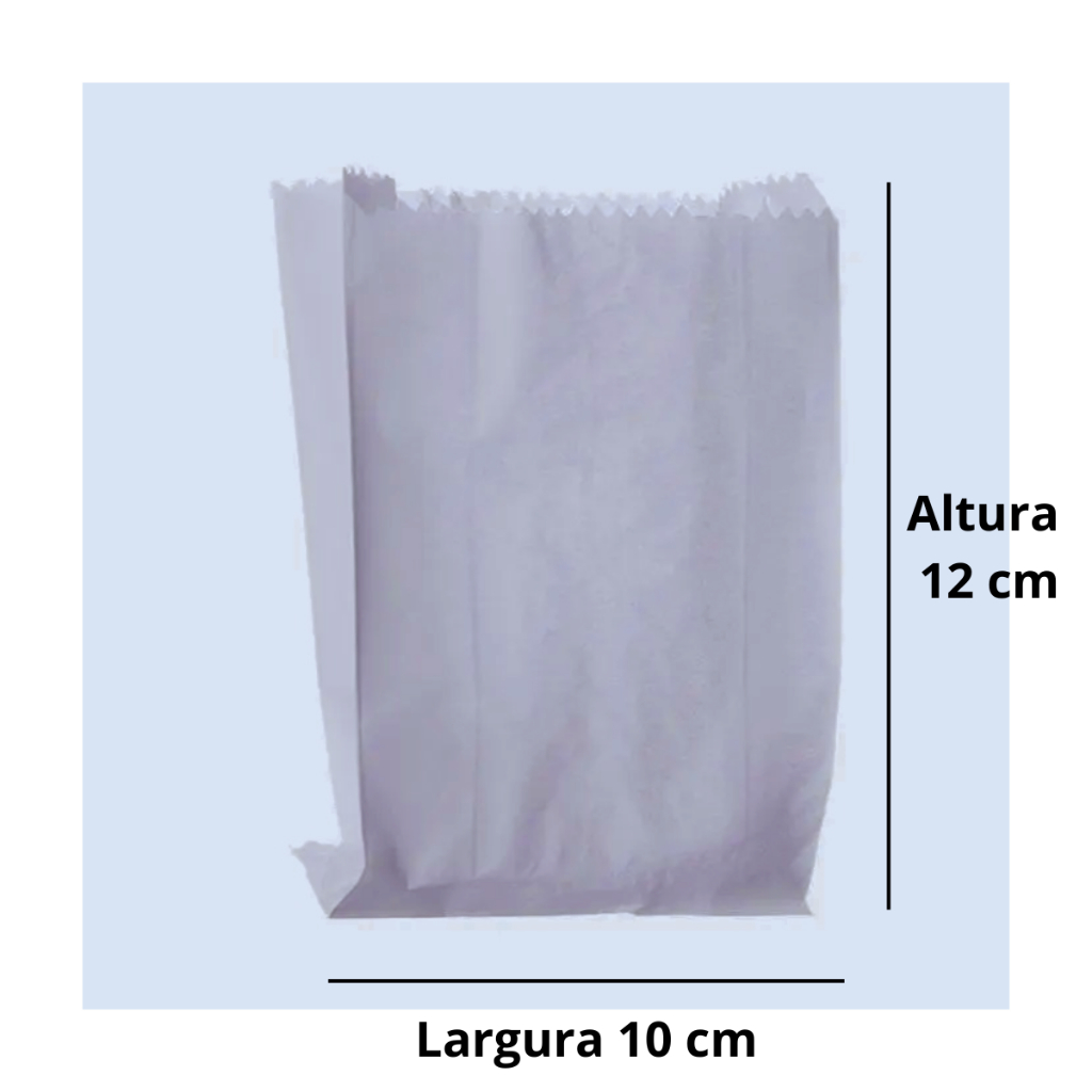 Saquinhos Para Hamburger Para Lanches 12x10 Branco - Kit c/ 50 unidades em Oferta na Shopee