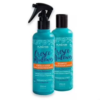 Tonico capilar 200ml Cresce Madeixas Plancton + shampoo de crescimento - Original