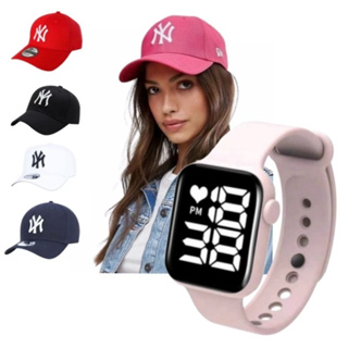 Relógio Digital Feminino Prova dagua + Boné premium Promoção em Oferta na Shopee