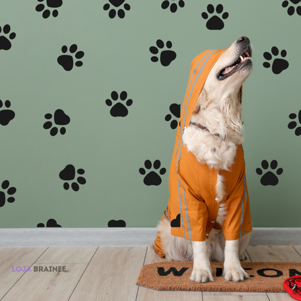 60 Adesivo de Parede Patas Cachorro, Pegadas Pet, Adesivos Cachorro, Adesivo Pet Shop, Decoração, Patinhas