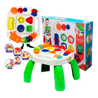 Mesa Divertida Didatica Educacional Play Time Cotiplas mesinha em Oferta na Shopee