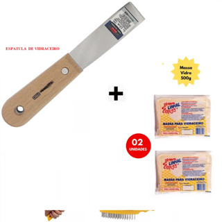 MASSA DE VIDRO 1 KILO + ESPATULA em Oferta na Shopee