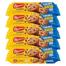Biscoito Bauducco cookie 60g chocolate e original cx com 5 un PRONTA ENTREGA