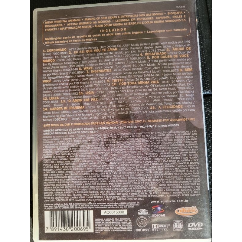 Dvd Olha Que Coisa Mais Linda Uma Homenagem A Tom Jobim Novo