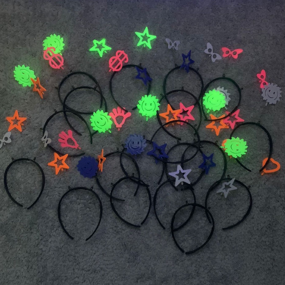 Kit 50 Tiara Para Balada Divertida Casamento Balada Neon