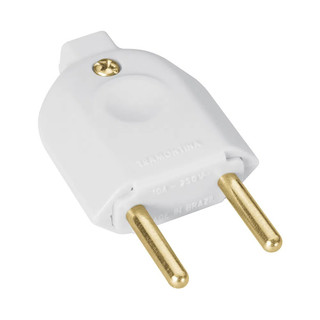 Plug Pino Adaptador De Tomada Macho Com 2 Pinos 10a 110V - 250V Profissional