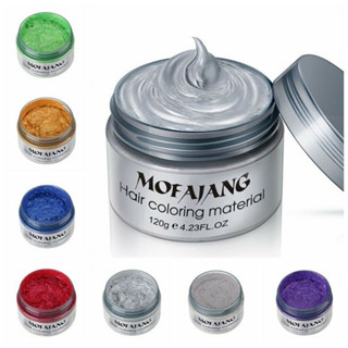 Mofajang Creme De Pintura De Cera/Coloração Temporária/Faça Você Mesmo/7 Cores