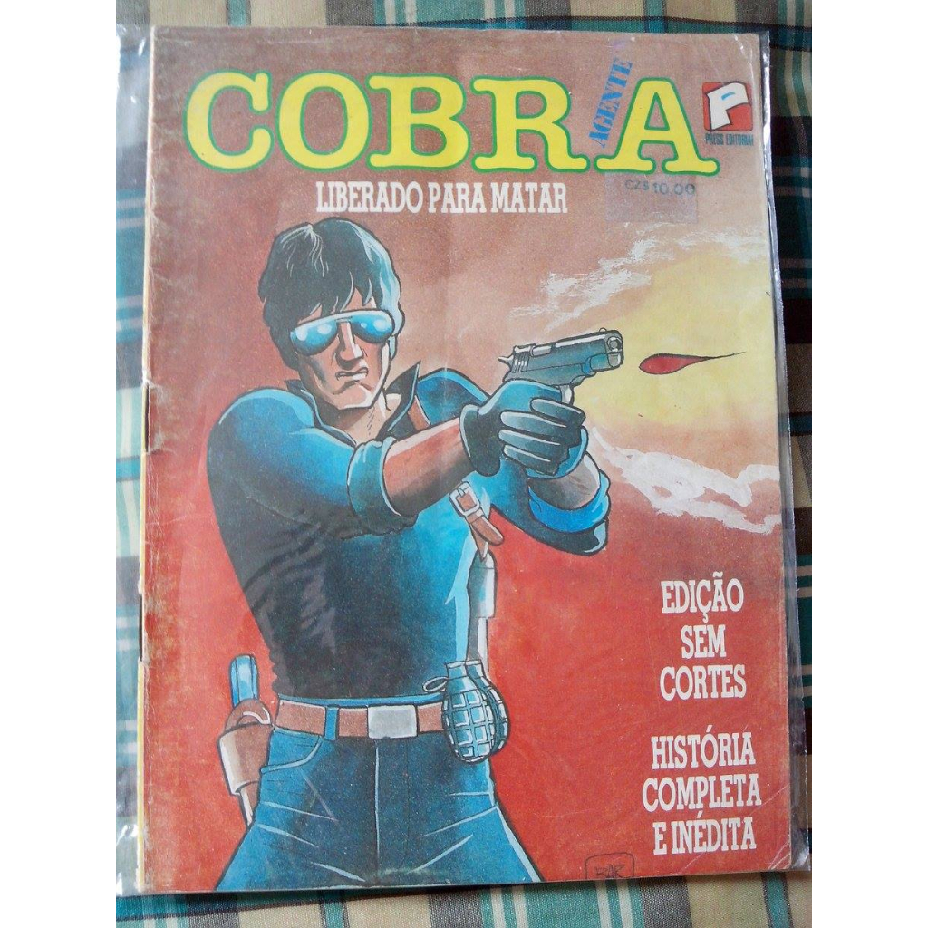 AGENTE COBRA de Watson Portela. Quadrinização NÃO-OFICIAL do filme STALLONE COBRA. ORIGINAL!!!!!
