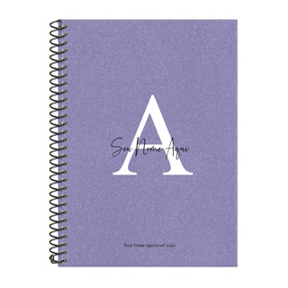 Caderno Feminino Personalizado Colegial Areia Sand Matérias