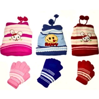 Kit Touca E Luva  Infantil Protege Do frio inverno Feminino E Masculino Promoção em Oferta na Shopee