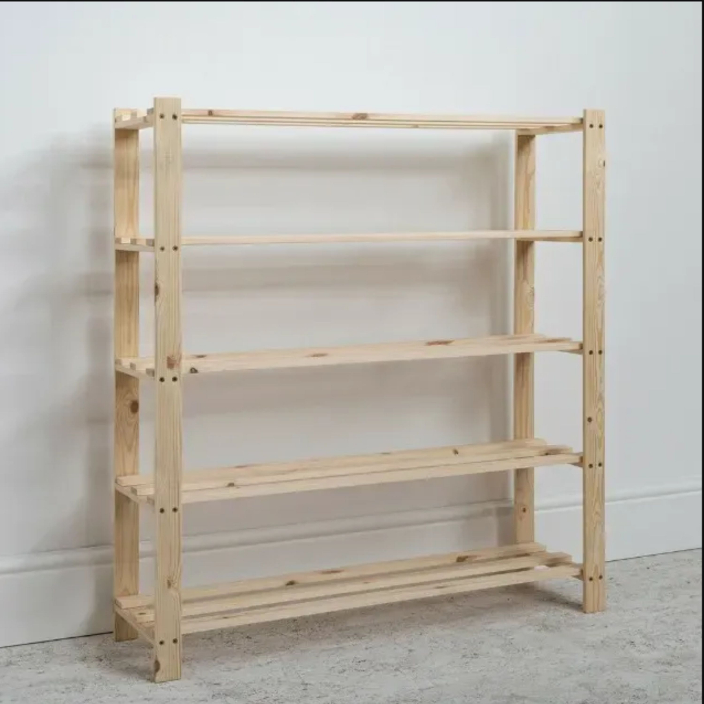 Rack Gabinete Organizador Sapateira Estante 1 Metro 5 Prateleiras