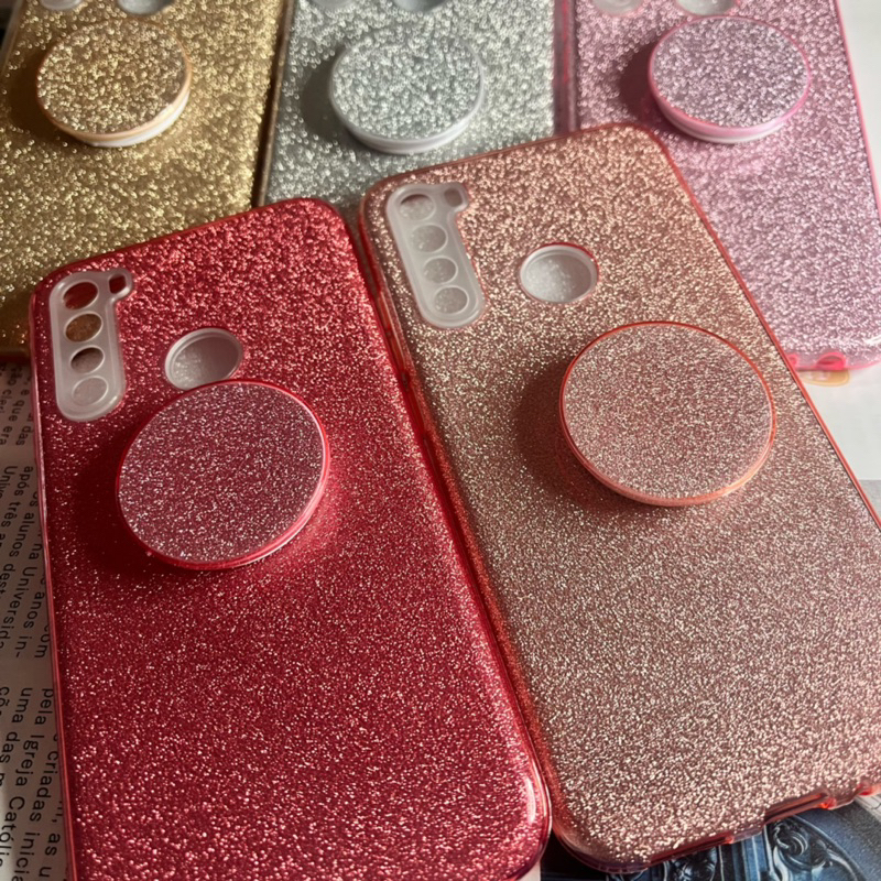 Capa Capinha Anti Impacto Para Xiaomi Note8 Com Suporte Dedo