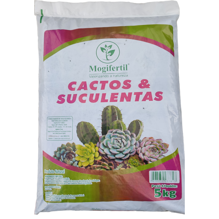 5kg Substrato Cactos e Suculentas Mogifertil