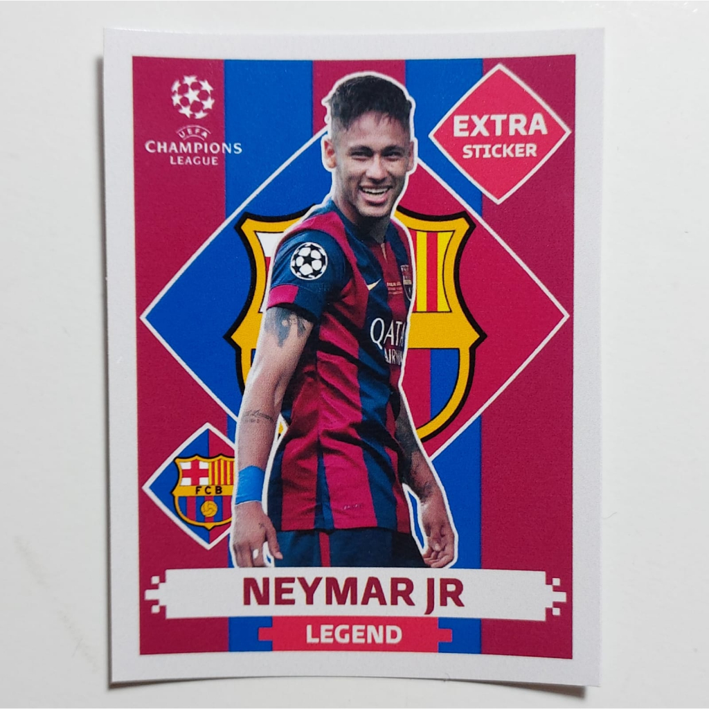 Figurinha Personalizada Legend Neymar Jr Barcelona / Santos / PSG Álbum Copa do Mundo Catar 2022