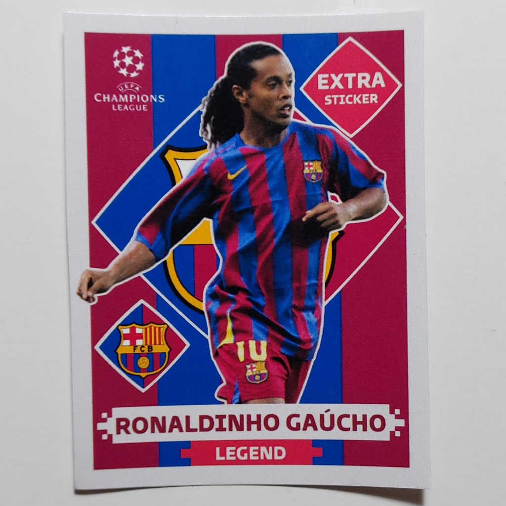 Figurinha Legend Personalizada Ronaldinho Gaúcho Barcelona
