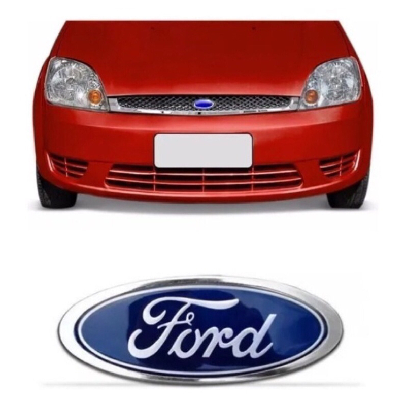 Emblema Grade Ford Fiesta Ano Modelo 2002 a 2005 Fita 3m