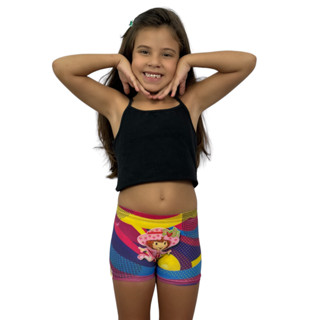 Kit 5 Calcinhas infantil Shortinho Box boxer moda infantil mini bloguerinha Roupa Infantil Barbie