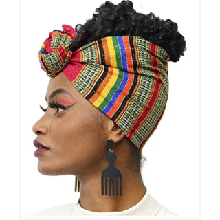 Faixa Turbante Afro Aramado ( NOVAS ESTAMPAS) em Oferta na Shopee