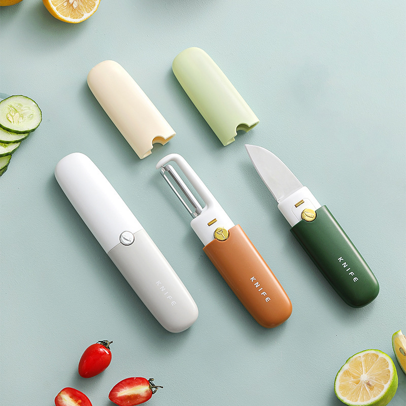 Descascador e Faca Multifuncional Para Frutas e Legumes Desingle  Aço Inox 304 Alta Qualidade