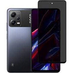 Kit Combo 3X1 Xiaomi Poco X5 5G - Película Frontal Privacidade Vidro 3D + Capa Transparente Anti-Impacto TPU + Pelicula Camera Traseira Ceramica 9D Anti Spy Privativa