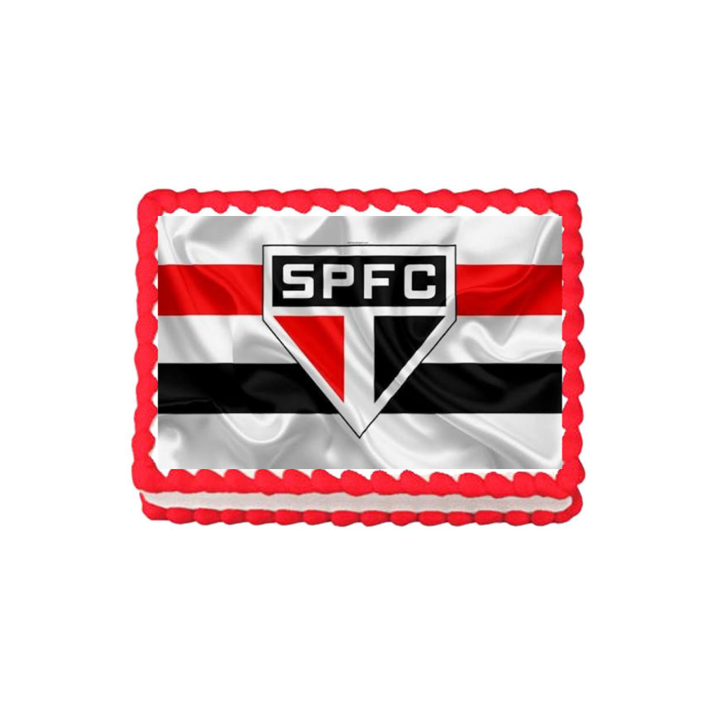 Papel Arroz Bolo Festa Time Futebol São Paulo F.c - 20x30cm em Oferta na Shopee