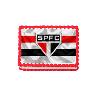 Papel Arroz Bolo Festa Time Futebol São Paulo F.c - 20x30cm em Oferta na Shopee