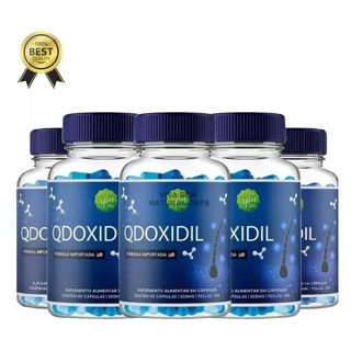 6x Qdoxidil - Fim Da Calvice - Tratamento Capilar 180 Caps