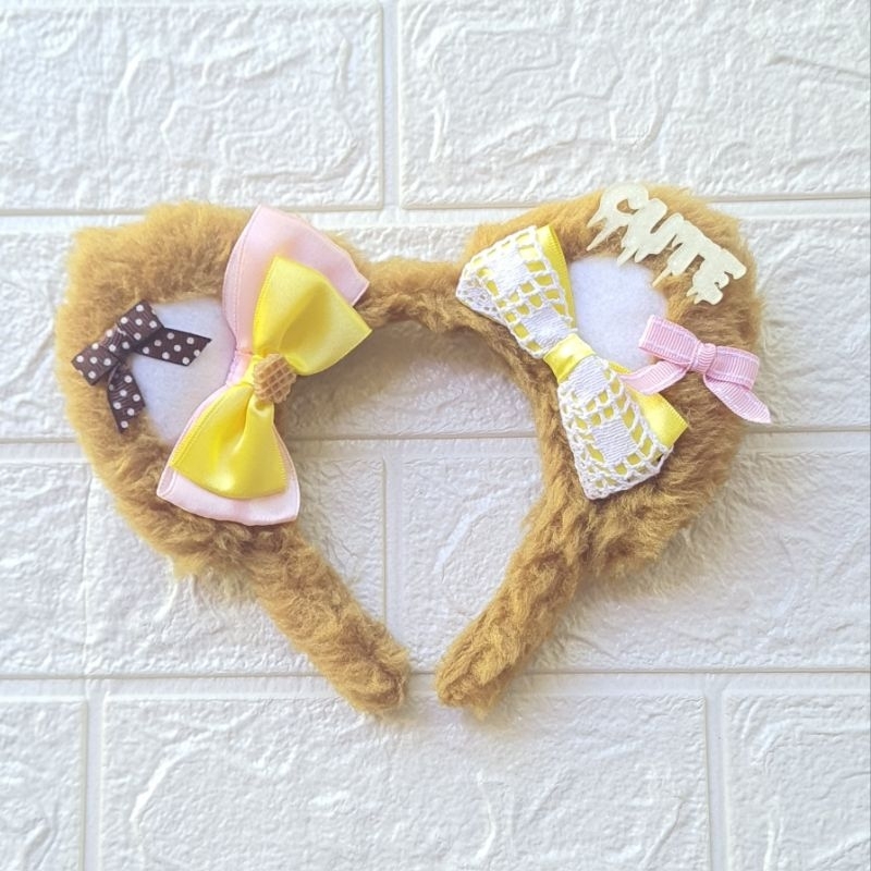 Tiara de Gato Infantil Orelhas de gato Caramelo Fantasia