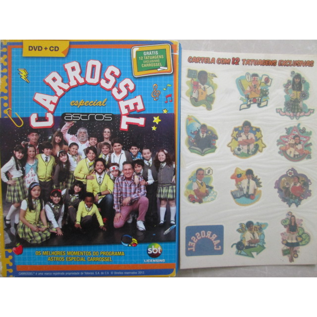 DVD + CD / CARROSSEL / Especial Astros / Com Encarte De Tatuagens / Completo / Impecável / Original