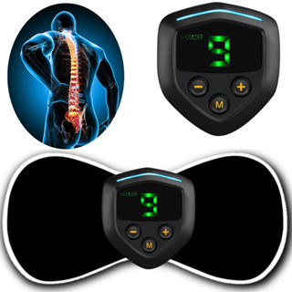 Massageador Portátil Bateria Recarregável USB Alívio Dor Pescoço Coluna Pernas Cervical Estimulador Muscular Corpo Elétrico