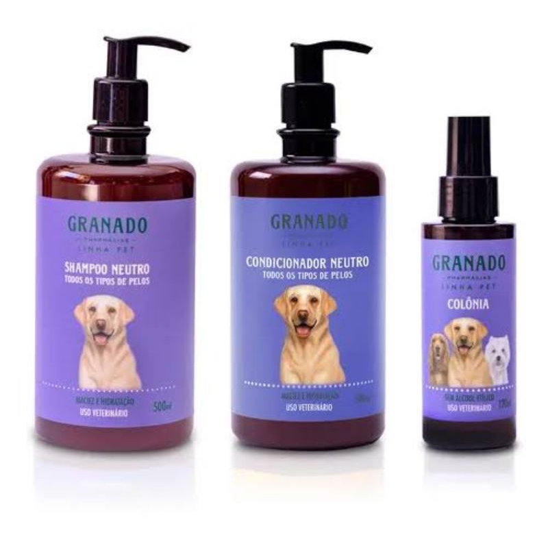 Shampoo, condicionador e colonia Neutro Granado Pet em Oferta na Shopee