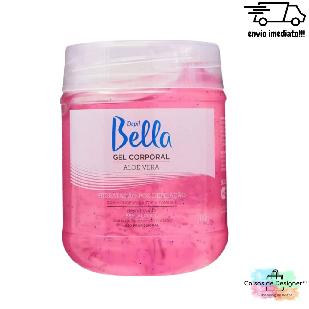Gel Calmante Corporal Pós-Depilatório Aloe Vera de Vitamina E 700g - Depil Bella em Oferta na Shopee