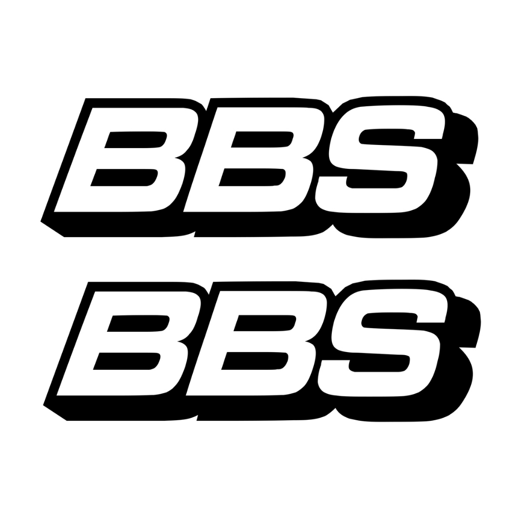 2 Adesivos para carro BBS tuning drift premium vinil car