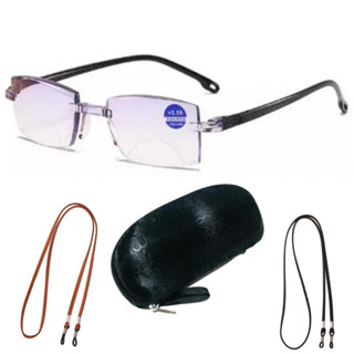 oculos De Leitura Ant. Luz AzulTr90 Safira + 2 cordao + caixa
